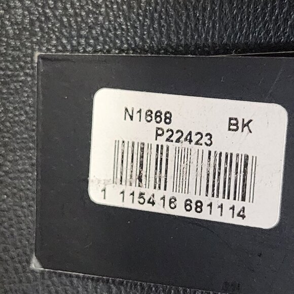 La Terre Black Peta Apprvd Vegan Braided Handle Gold Accent Feet Handbag w/Strap - Picture 7 of 16